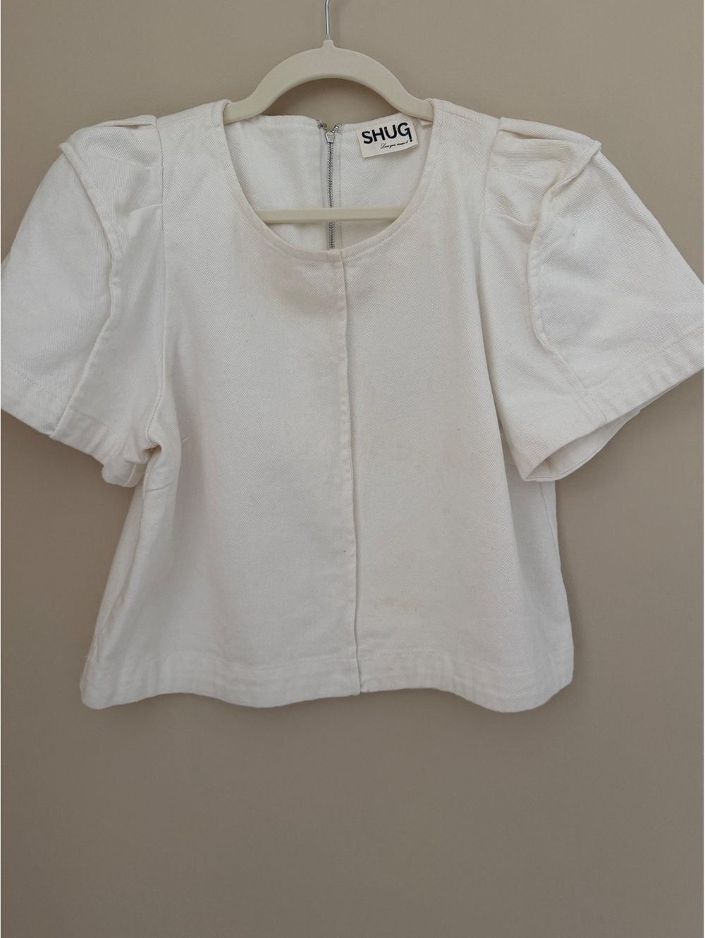 M Shug brand 100% cotton white/cream